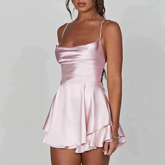 EP | Robe en satin dos nu