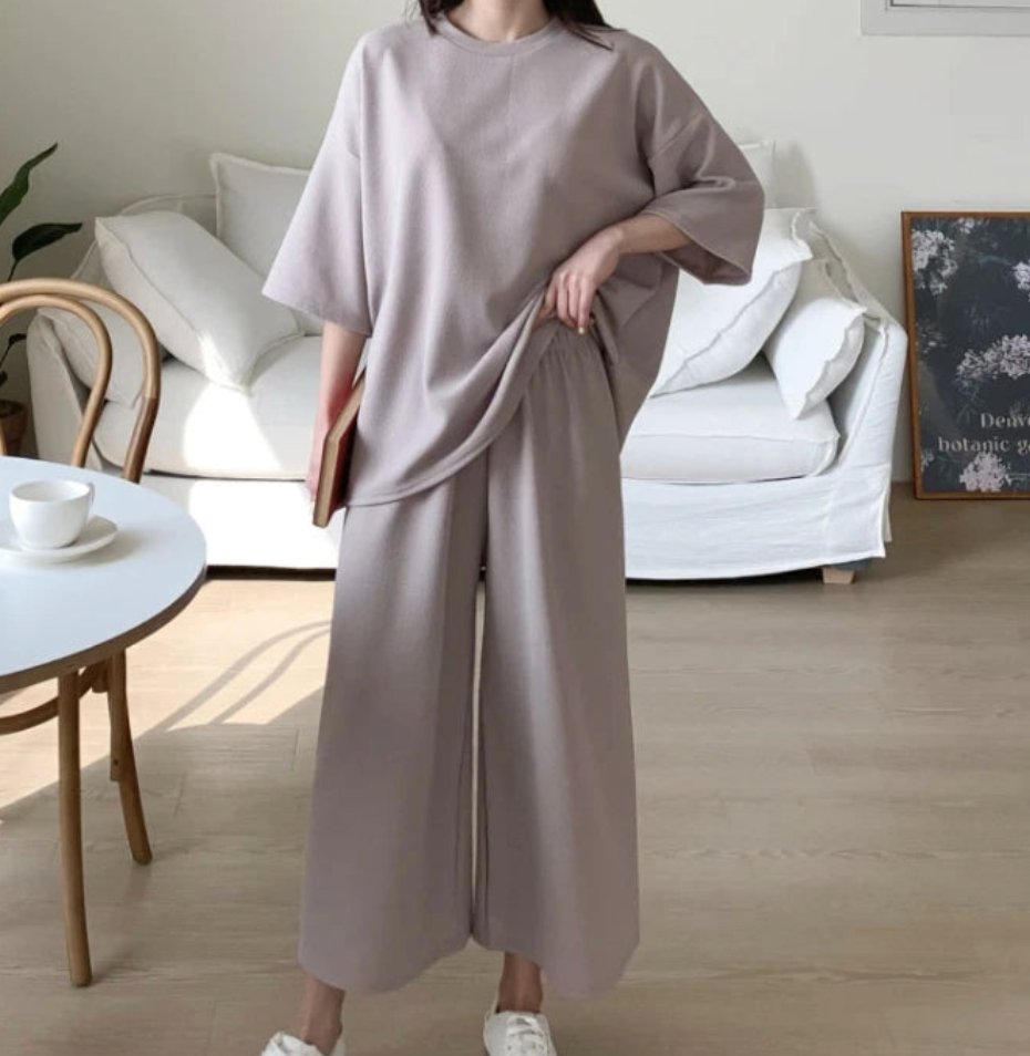 EP | Ensemble chemise et pantalon décontracté et aéré