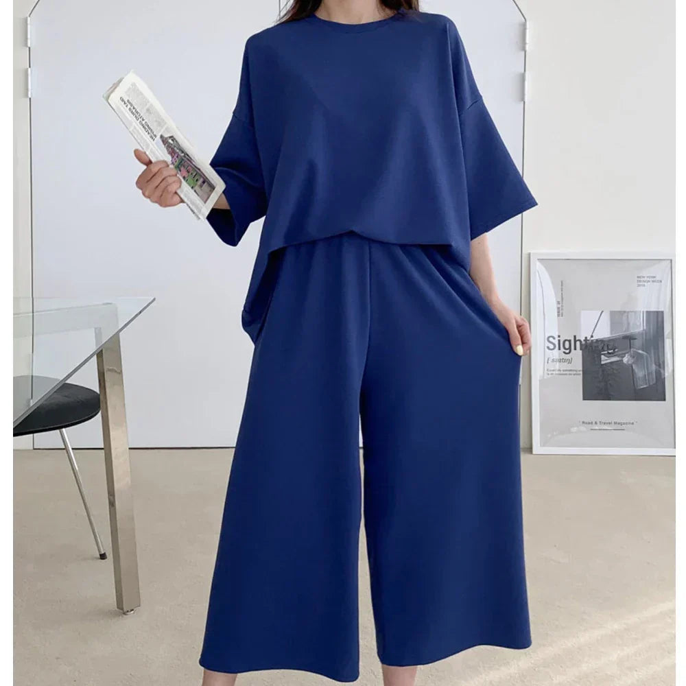 EP | Ensemble chemise et pantalon décontracté et aéré