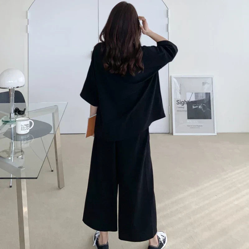 EP | Ensemble chemise et pantalon décontracté et aéré