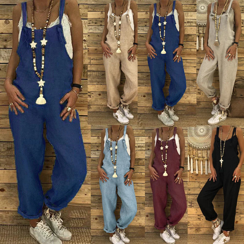 EP | Pantalon à bretelles décontracté et attrayant pour femmes