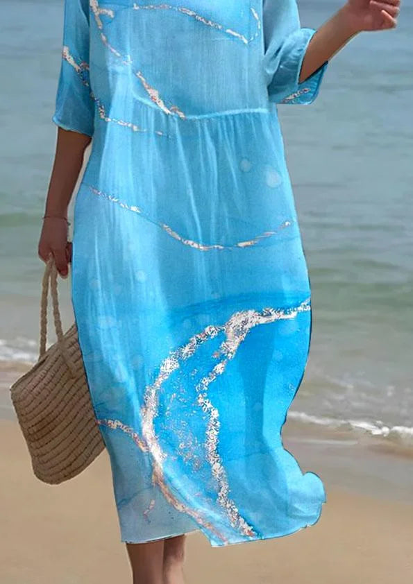 EP | Robe mi-manches taille haute