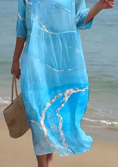 EP | Robe mi-manches taille haute