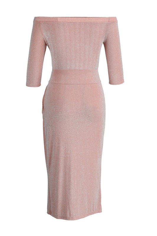 EP | Florcoo Wrap Hip Fente Col Maxi Robes(5 couleurs)