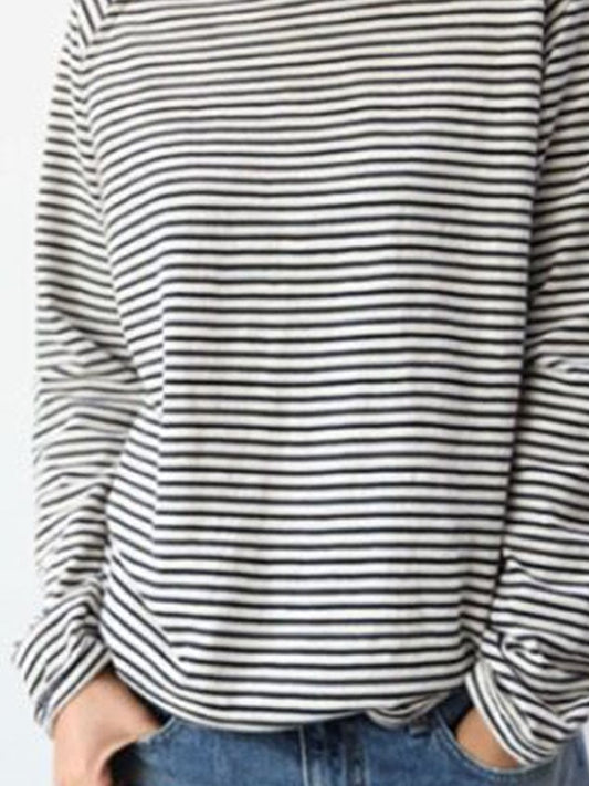 ND | pull-over décontracté à manches longues rayé