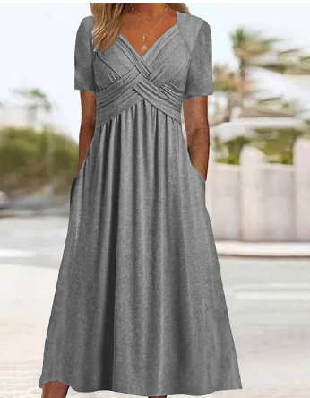 EP | Robe simple avec décolleté en V