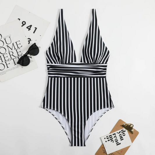 ND | Elégant maillot de bain à rayures
