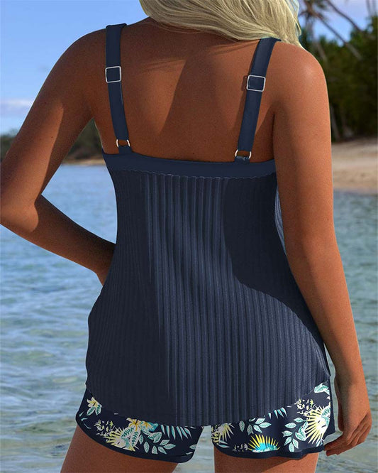 EP | Tankini Deux pièces rayé Short de bain