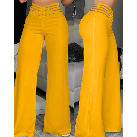 EP | Pantalon de frappe en élasthanne avec ceinture croisée