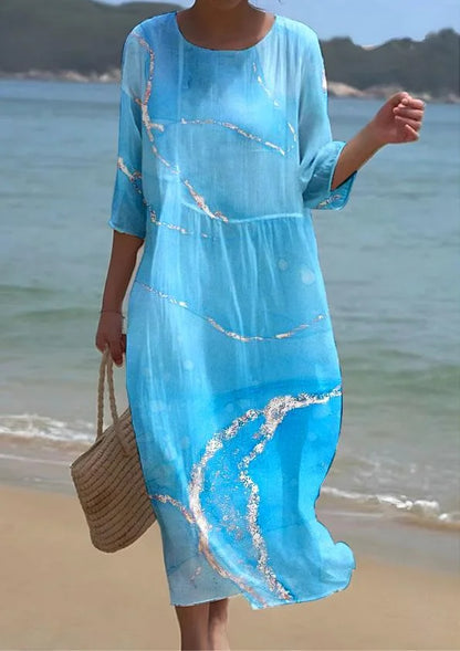 EP | Robe mi-manches taille haute