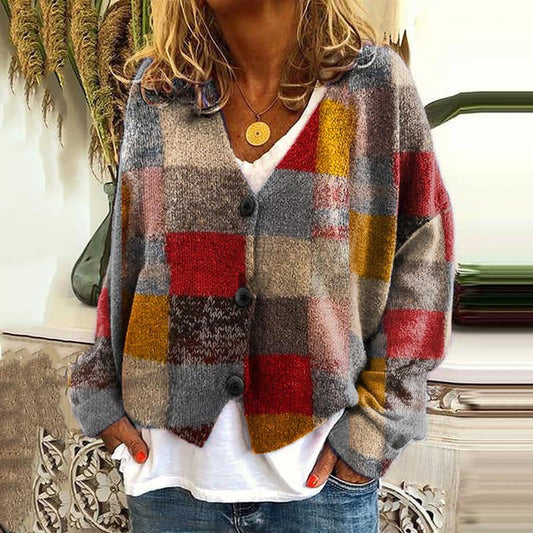 ND | Cardigan patchwork boho avec fleurs